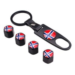 Ventilhattar flagga Norge 4st + Nyckelring